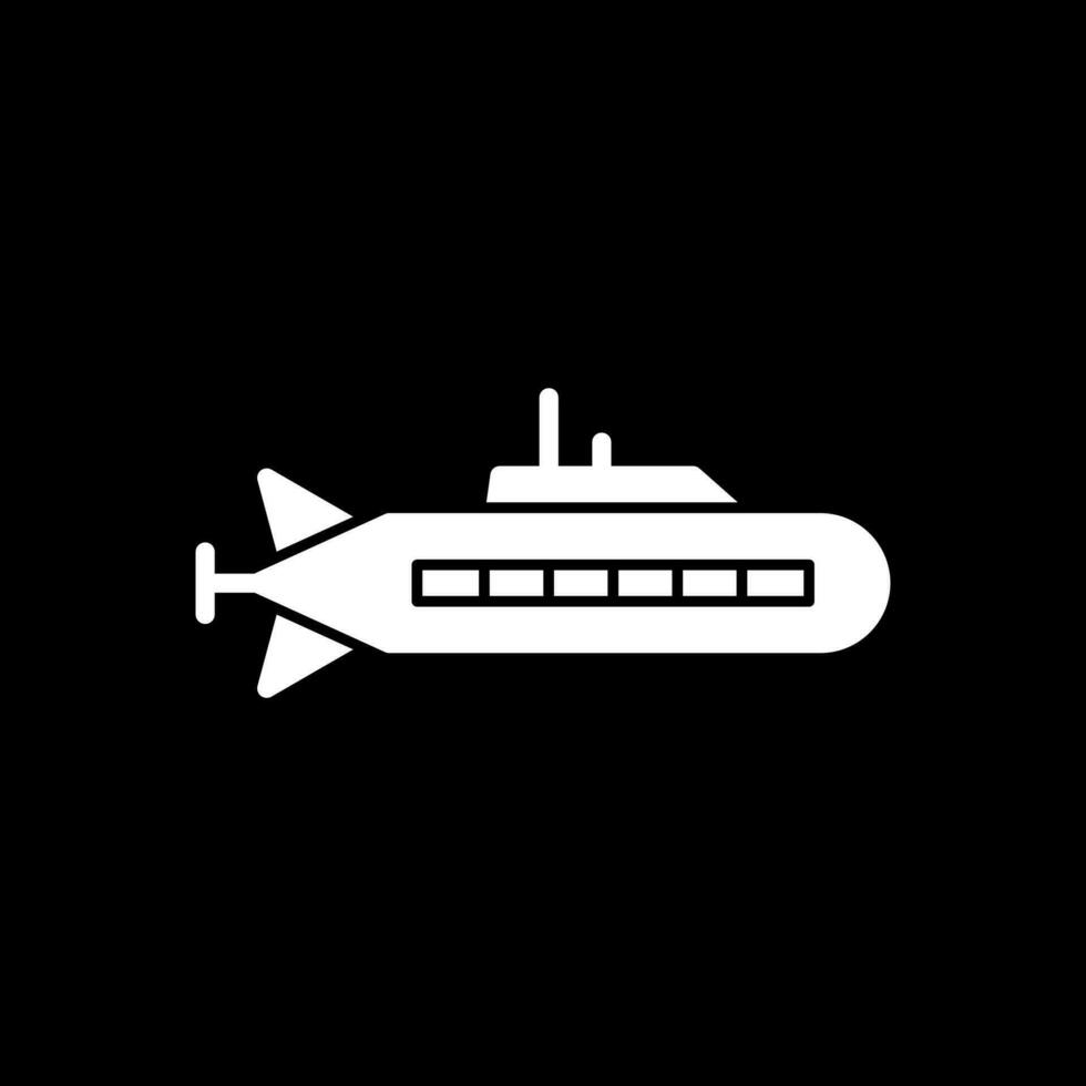 Submarine Vector Icon Design