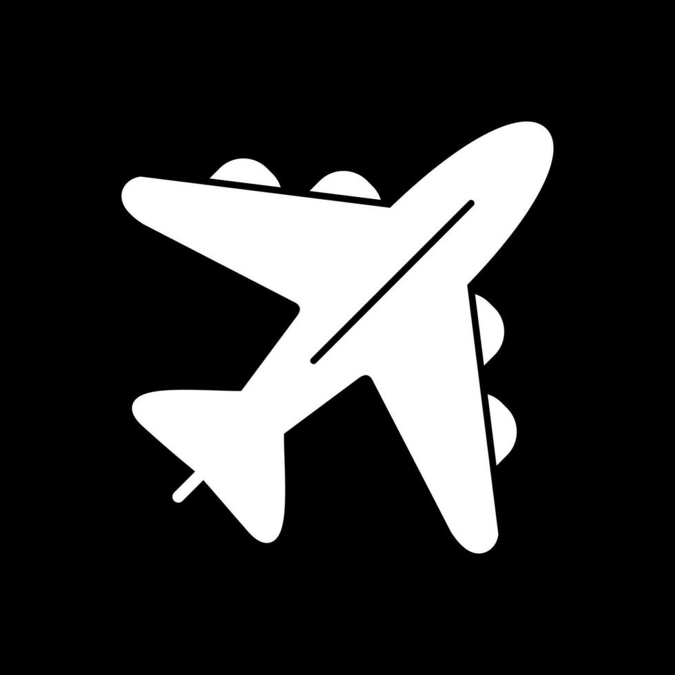 diseño de icono de vector de avión