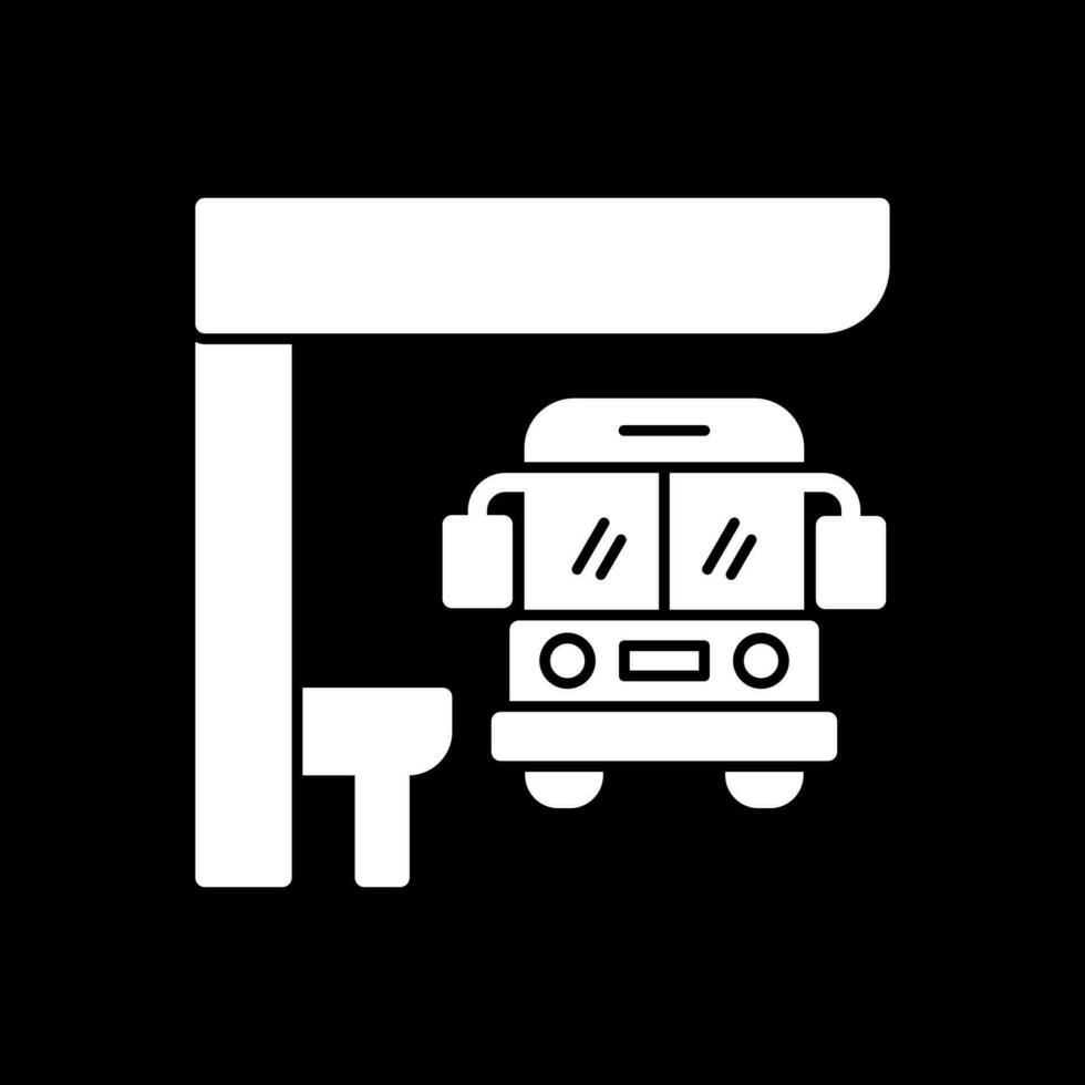 Bus stop Vector Icon Design