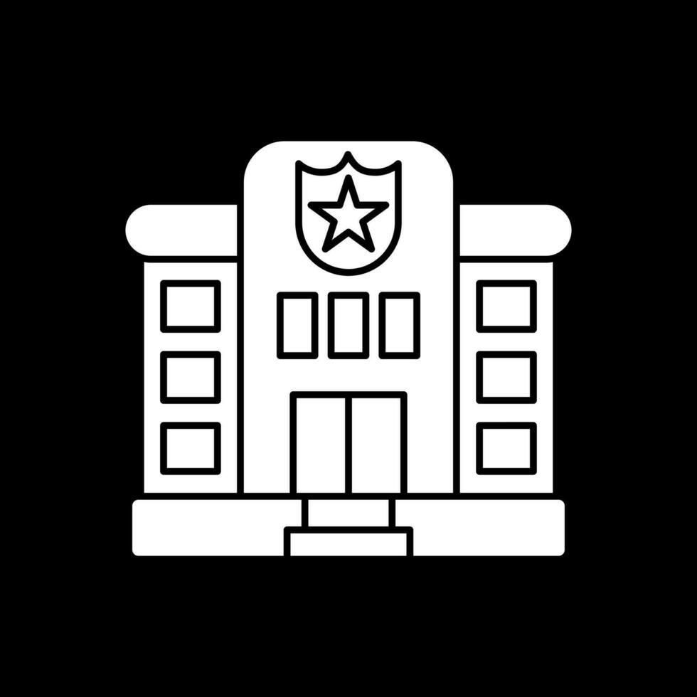 diseño de icono de vector de estación de policía