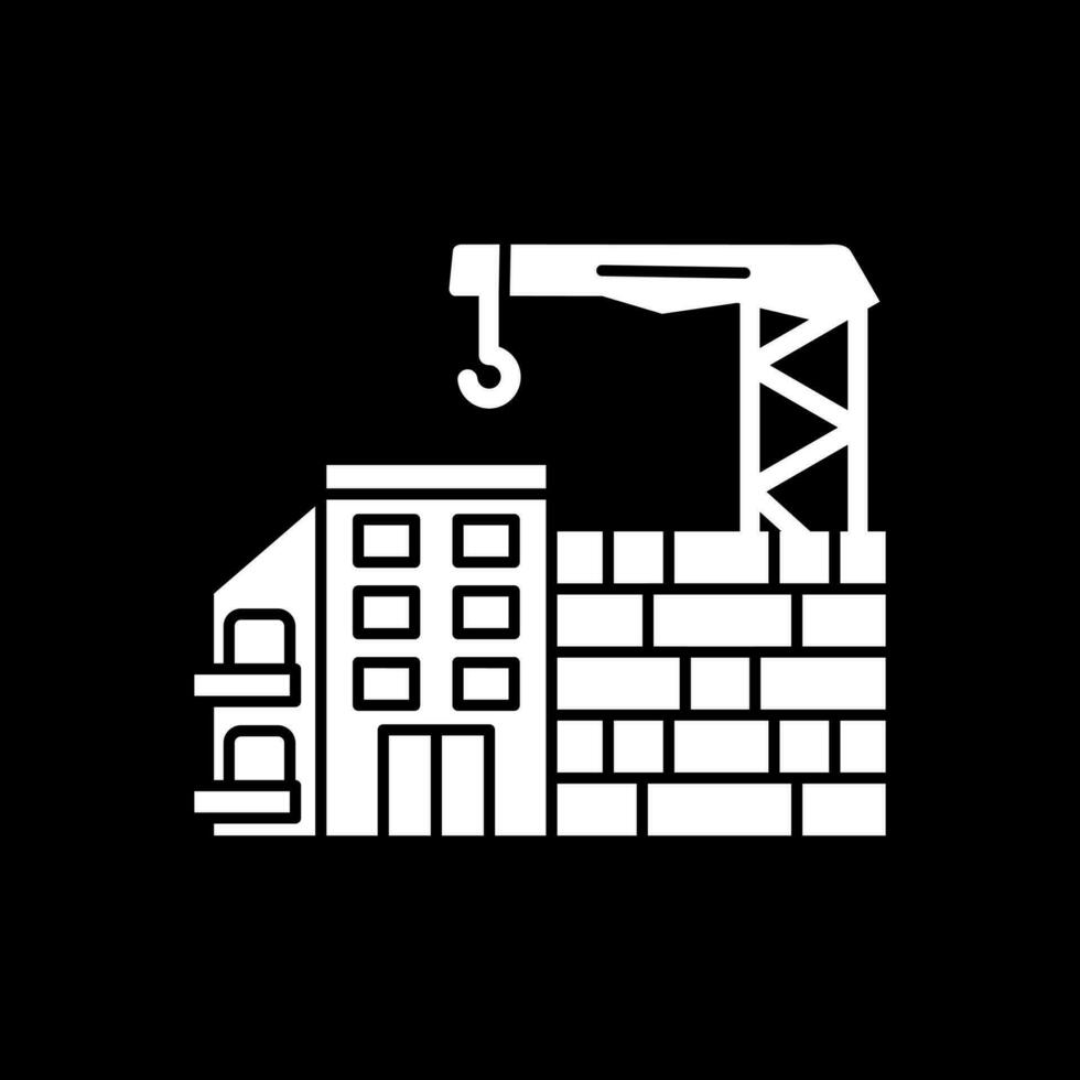 diseño de icono de vector de sitio de construcción