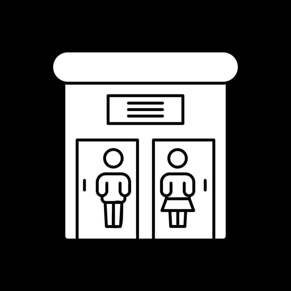 Public toilet Vector Icon Design