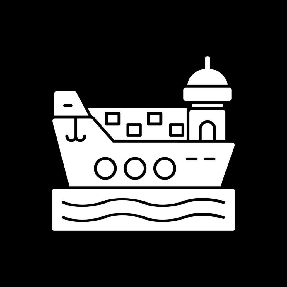 Cargo ship Vector Icon Design