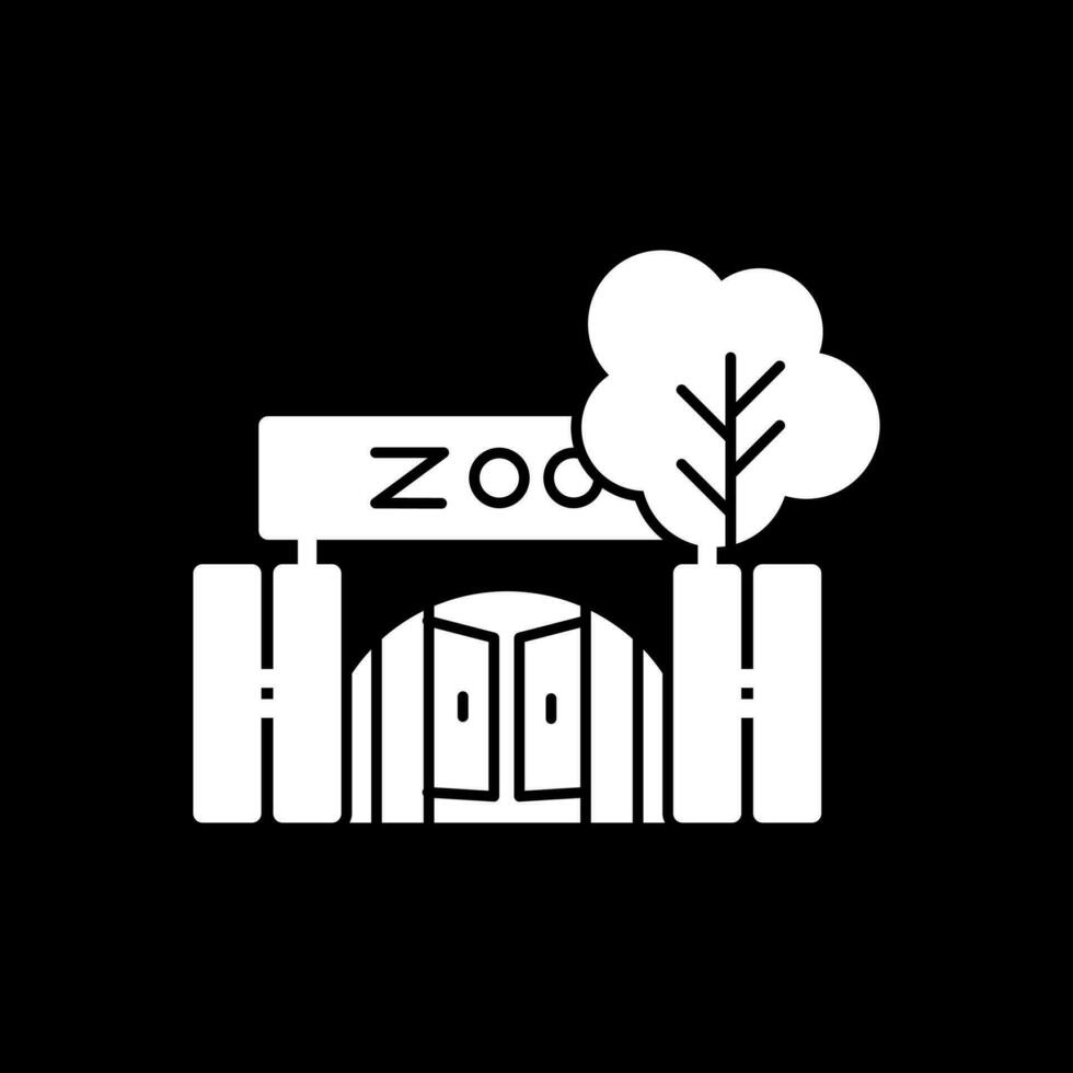 diseño de icono de vector de zoológico