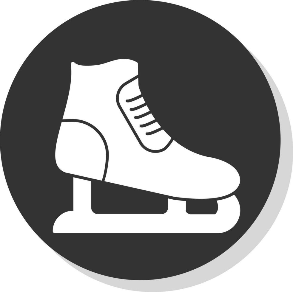 diseño de icono de vector de patinaje sobre hielo