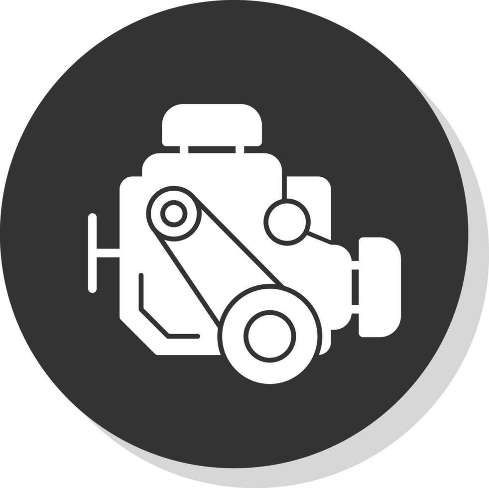 Car engine Vector Icon Design