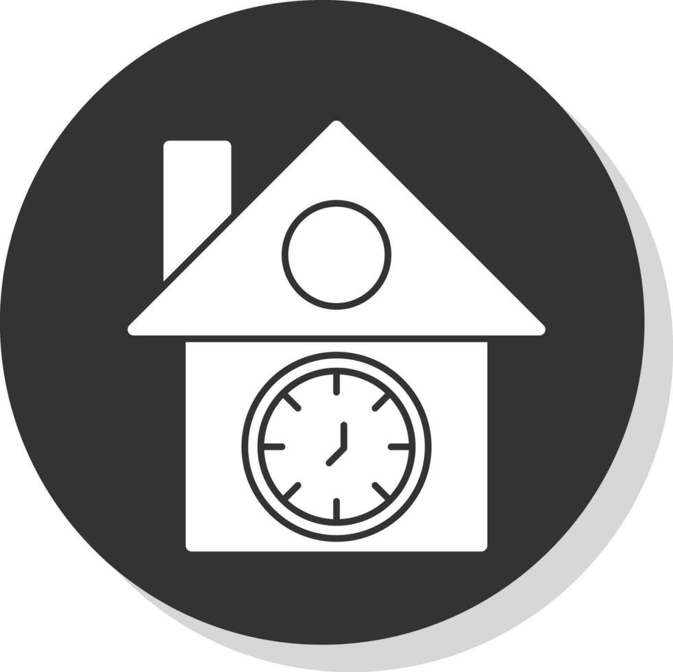 Cuckoo clock Vector Icon Design