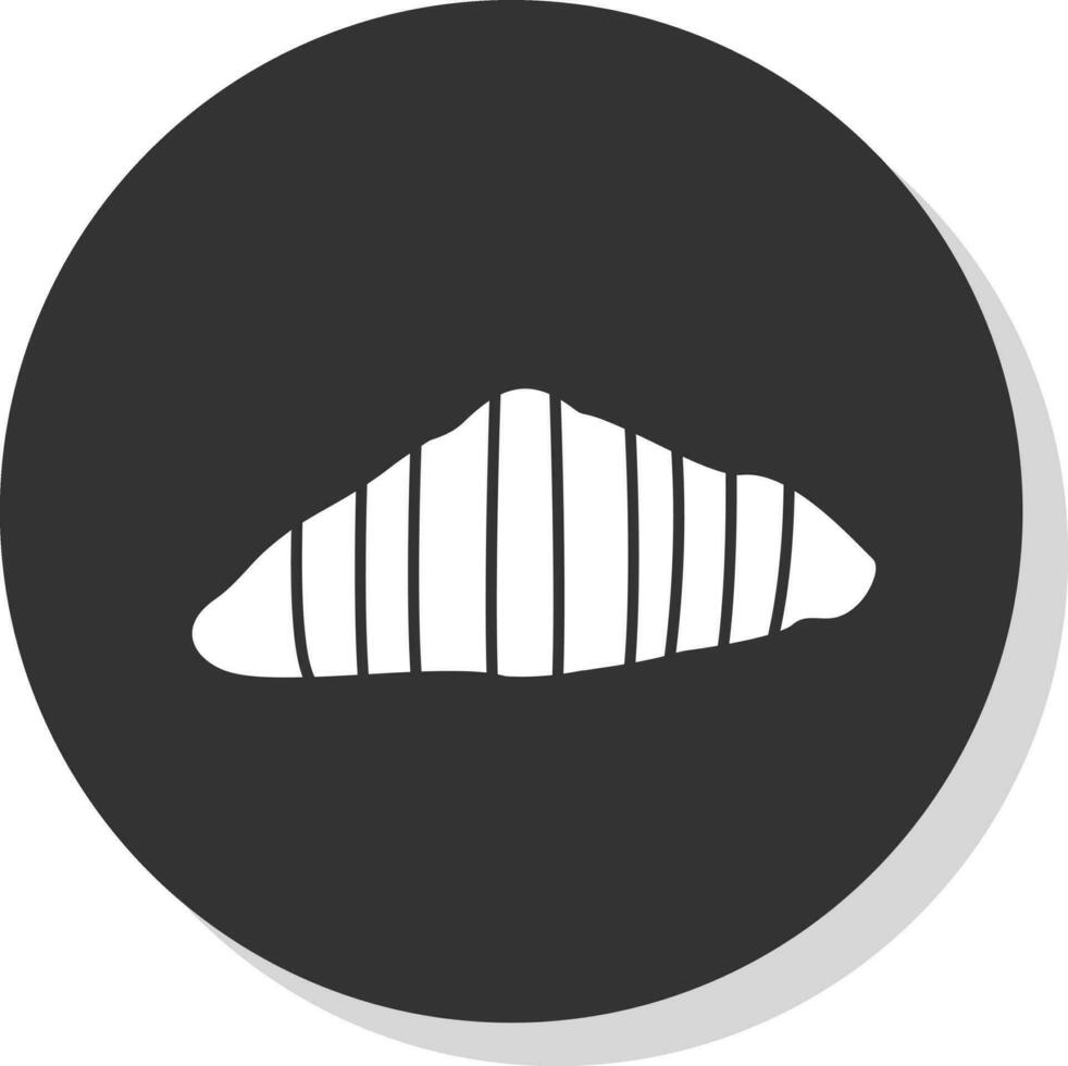 Croissant Vector Icon Design