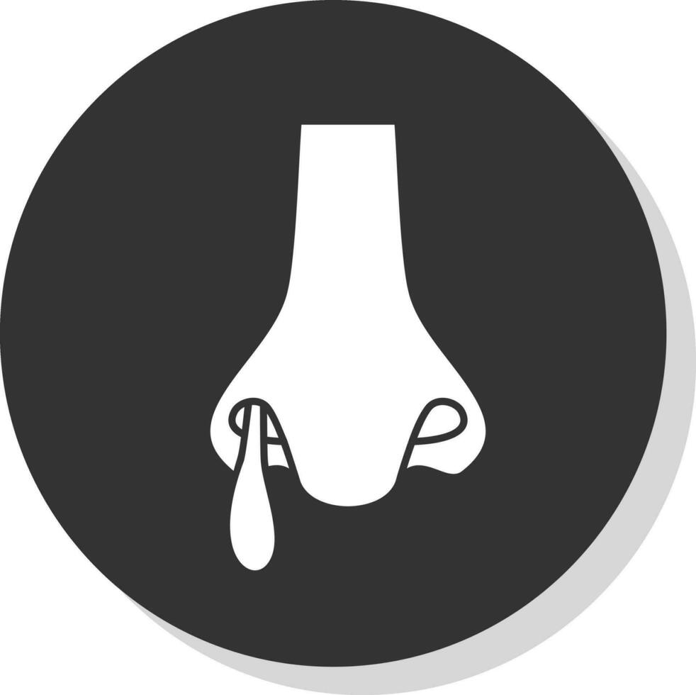 Runny nose Vector Icon Design