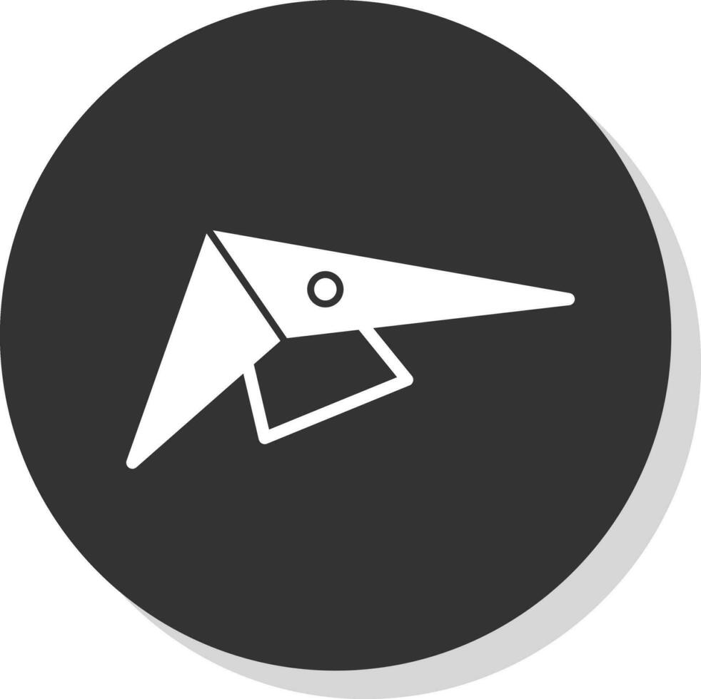 Hang gliding Vector Icon Design