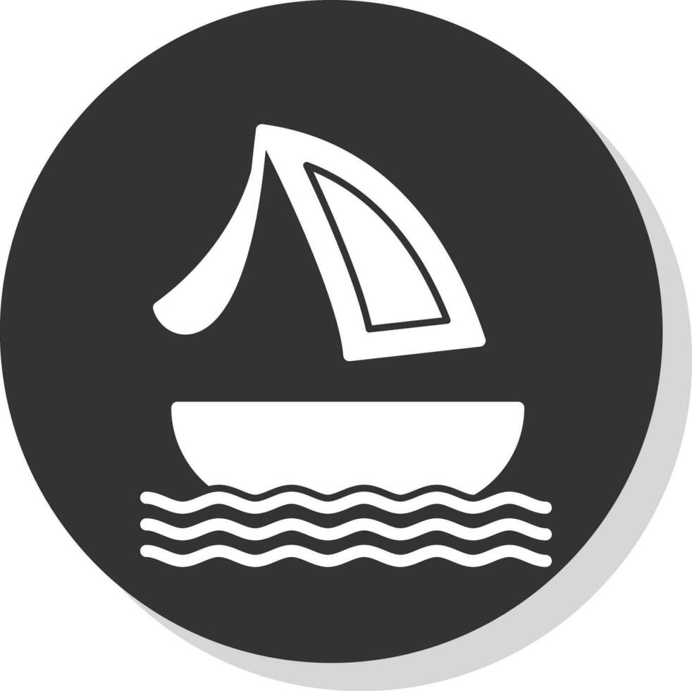 surf barco vector icono diseño