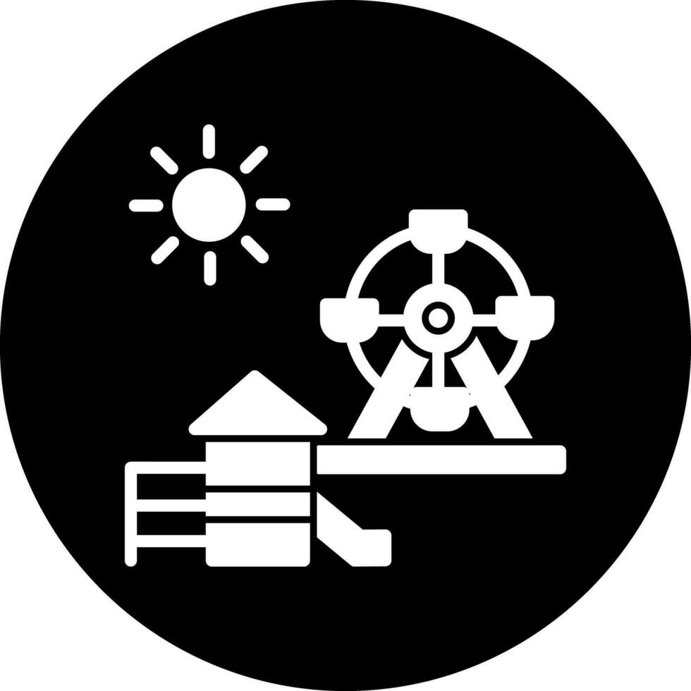 diseño de icono de vector de patio de recreo