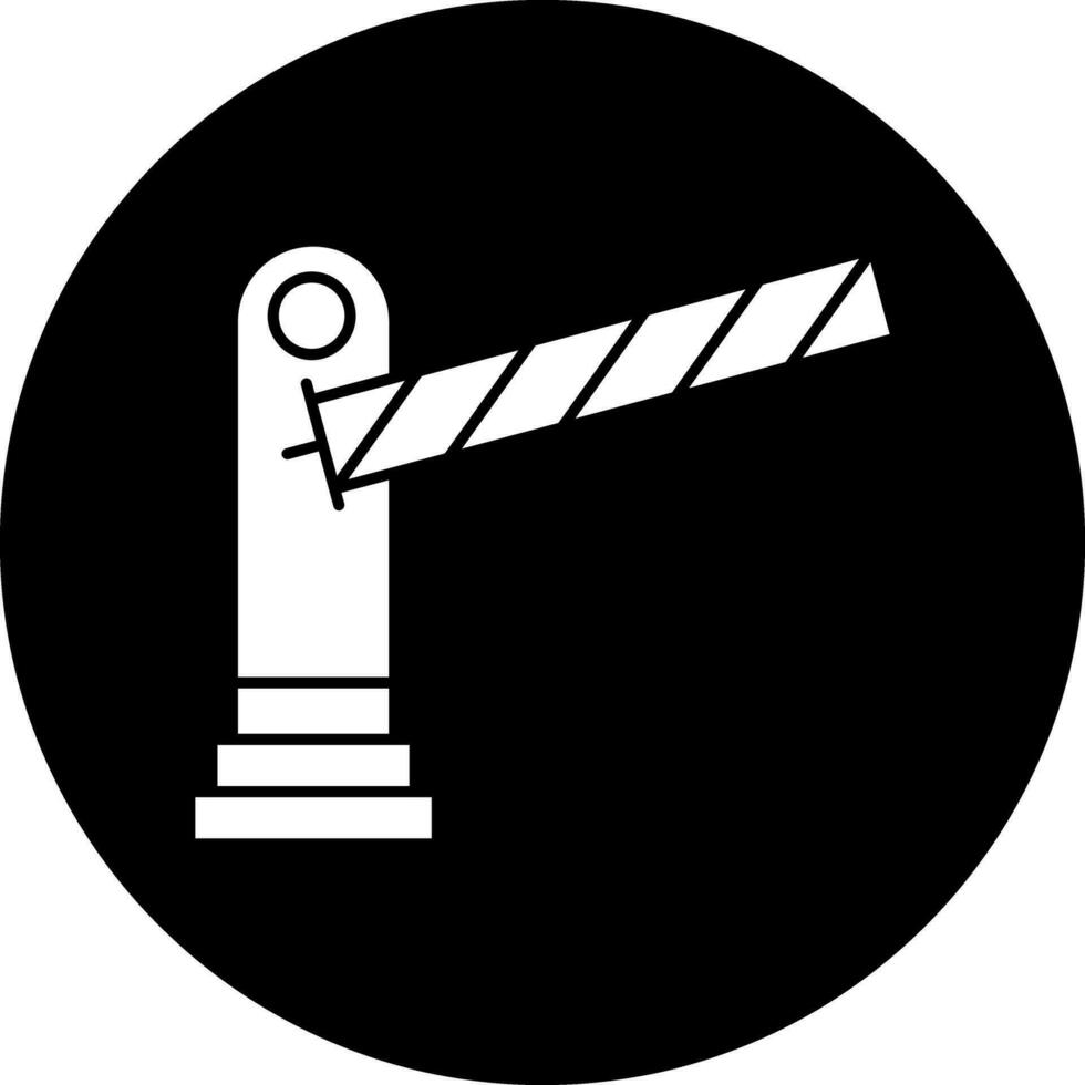 Parking barrier Vector Icon Design