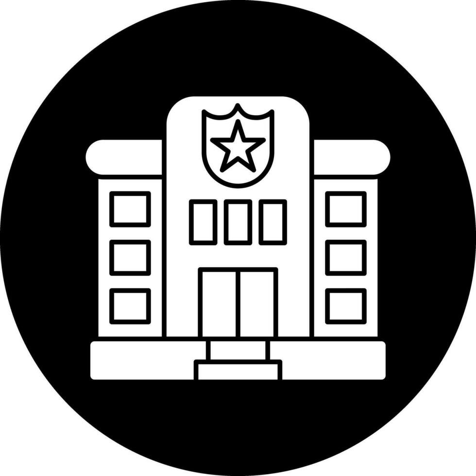 diseño de icono de vector de estación de policía