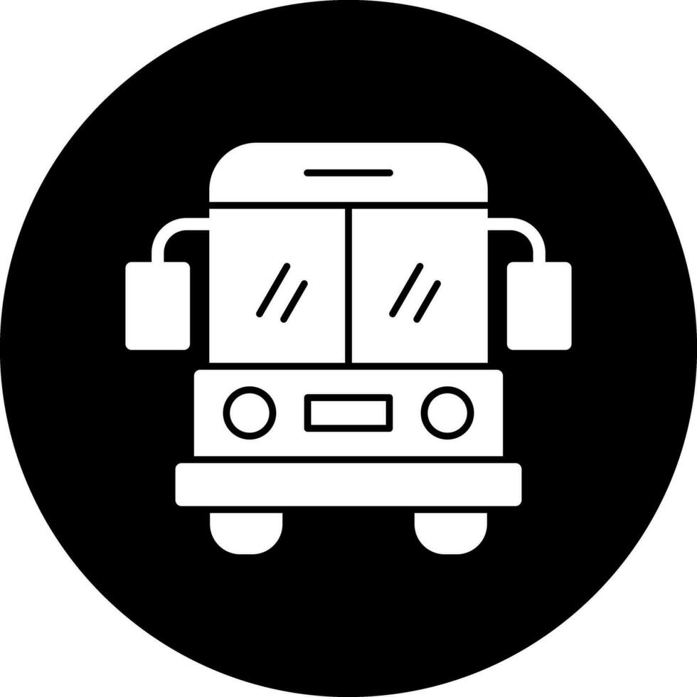 colegio autobús vector icono diseño