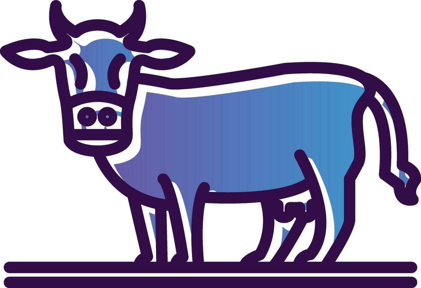 Cow Vector Icon Design