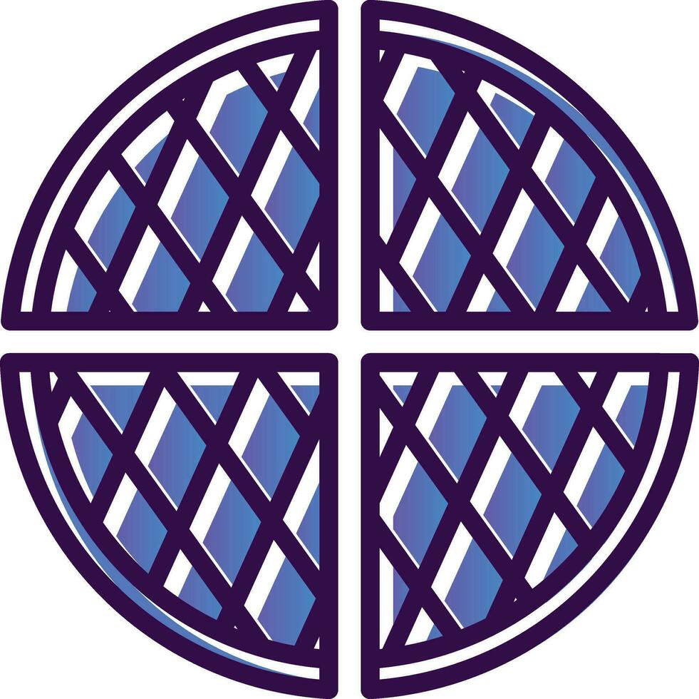 Waffle Vector Icon Design