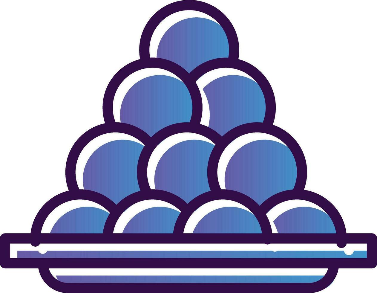 oliebollen vector icono diseño