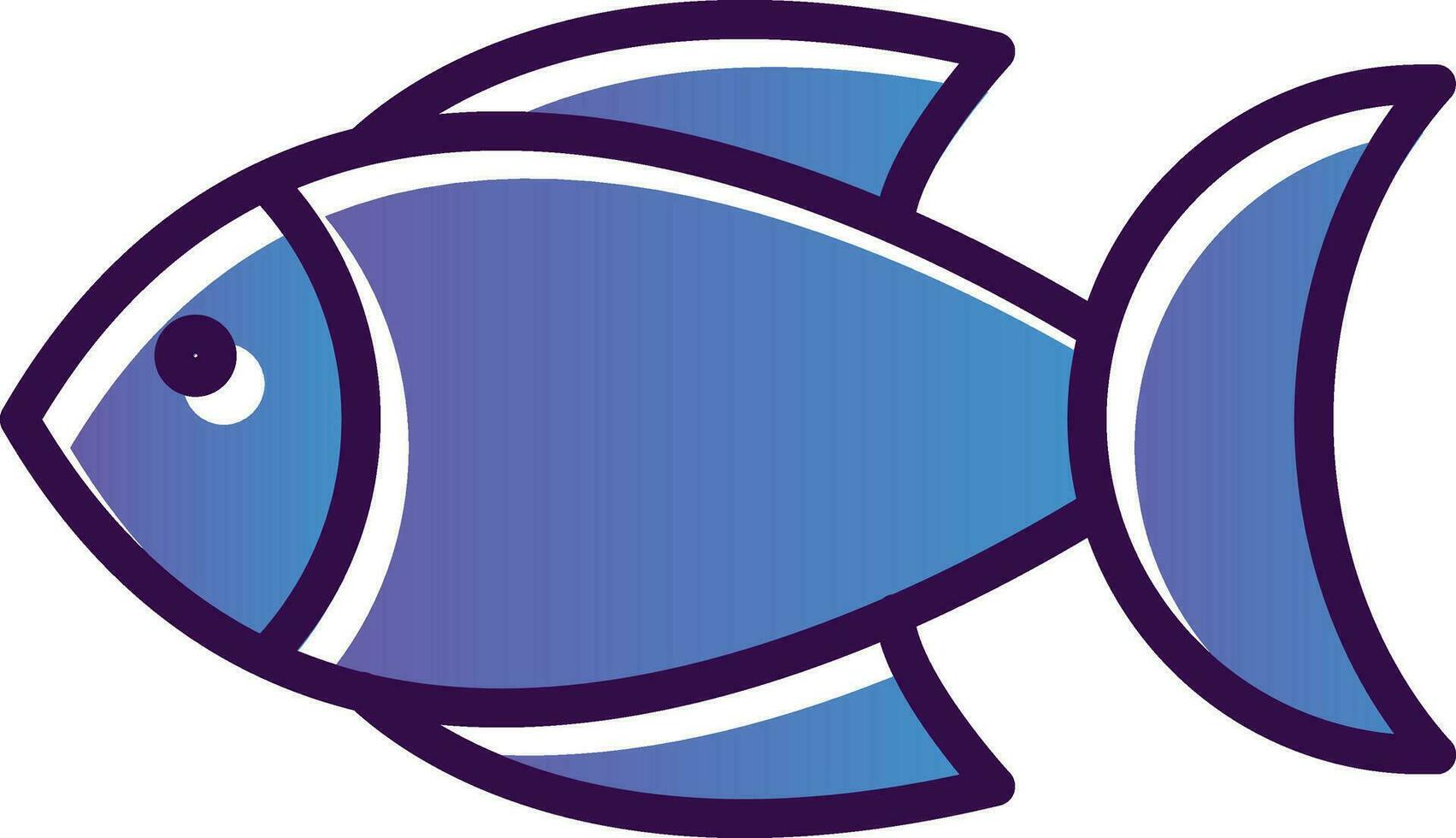 diseño de icono de vector de pescado