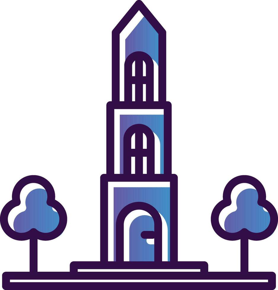 Dom tower Vector Icon Design