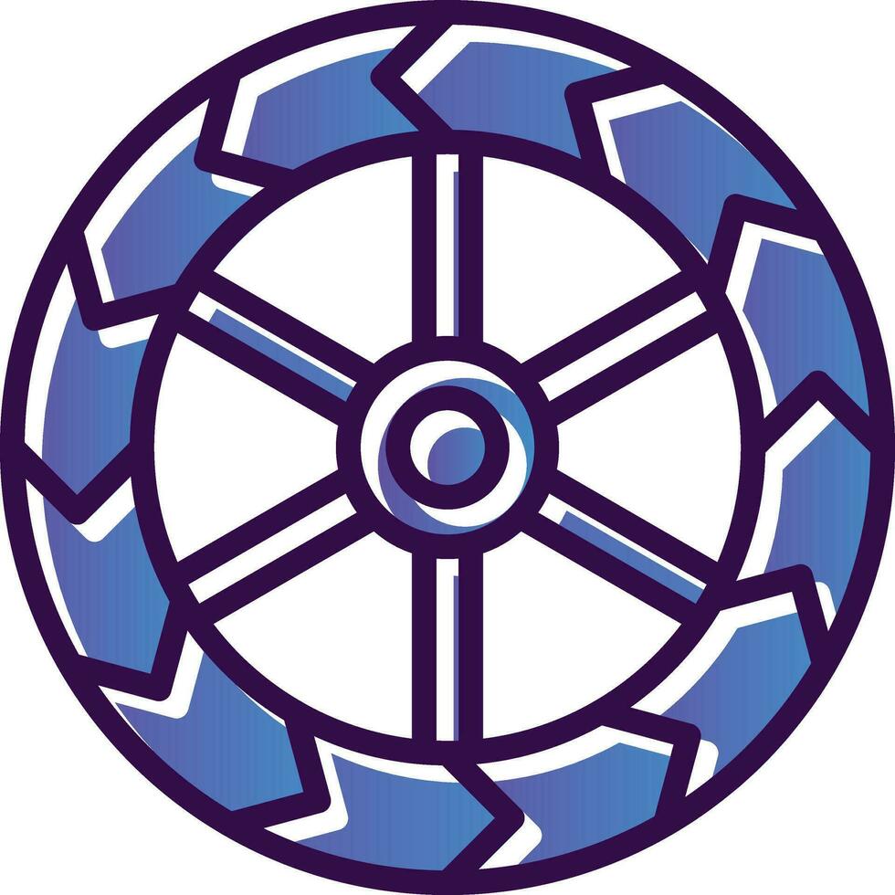 Wheels Vector Icon Design