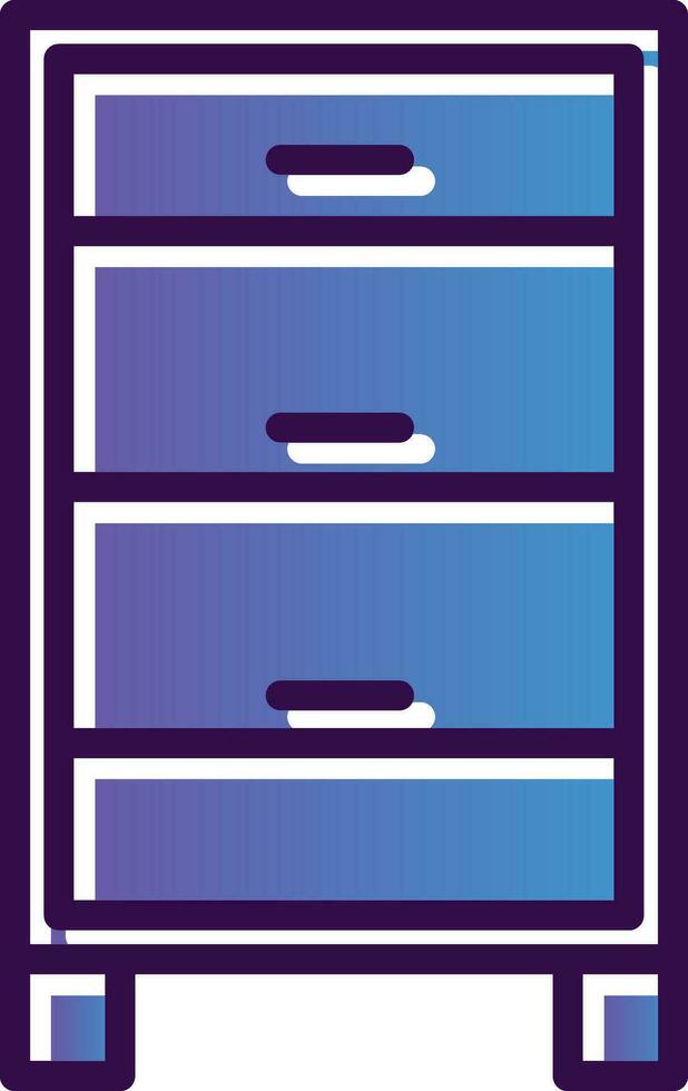 Chest of drawers Vector Icon Design