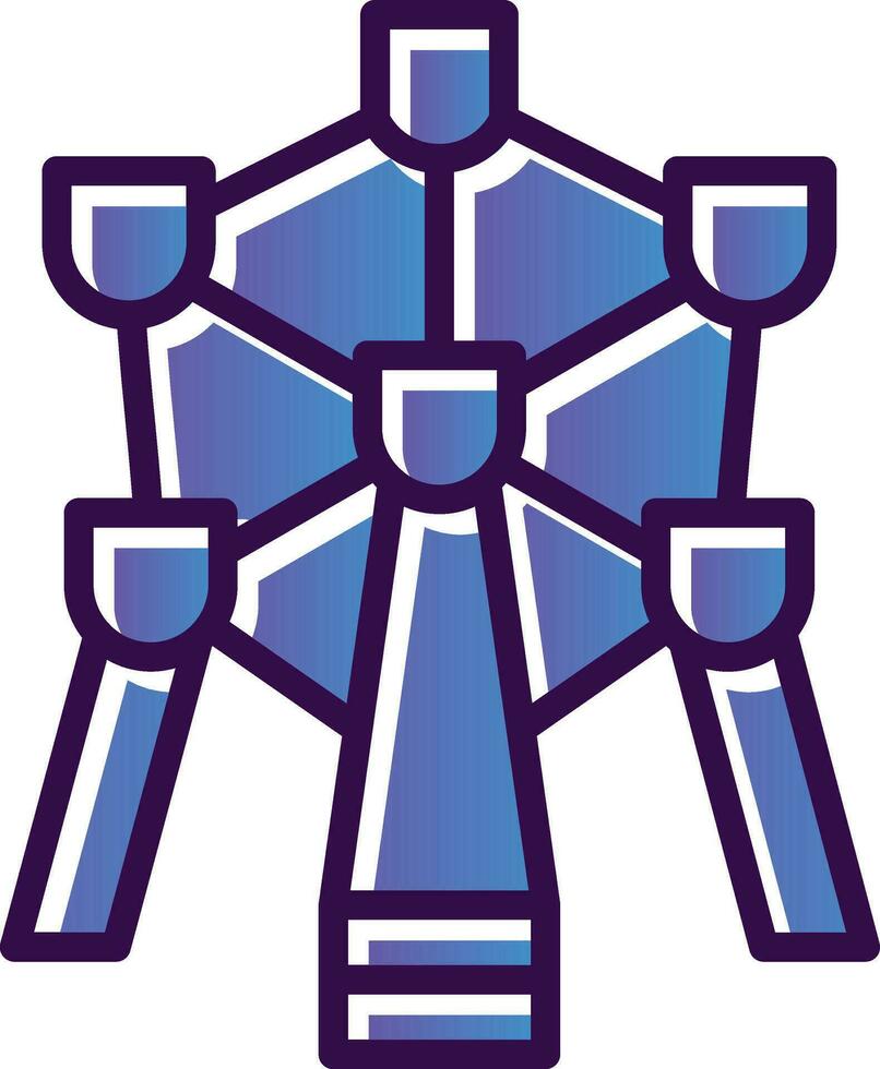Atomium Vector Icon Design