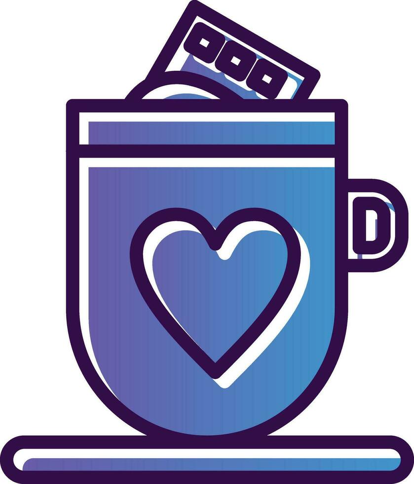 Hot chocolate Vector Icon Design