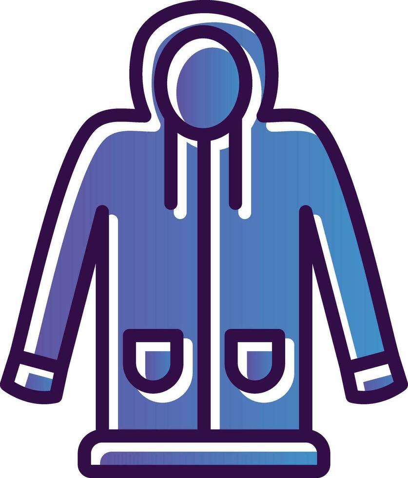 Raincoat Vector Icon Design