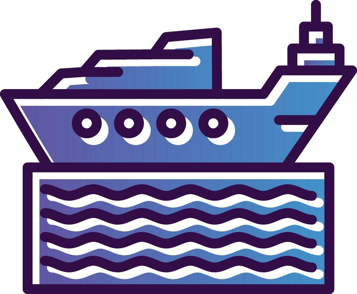 diseño de icono de vector de barco