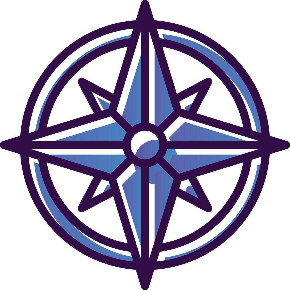 Wind rose Vector Icon Design