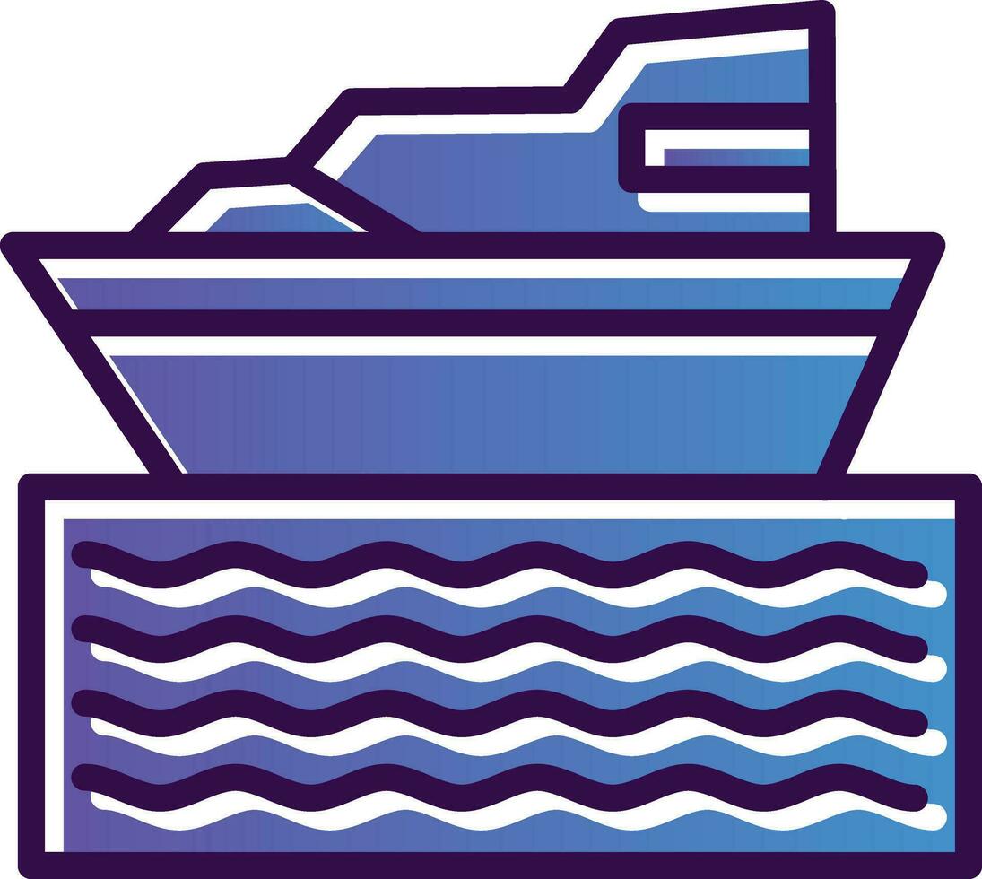 diseño de icono de vector de barco