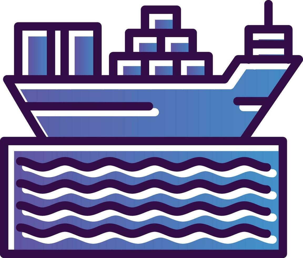 Ship Vector Icon Design