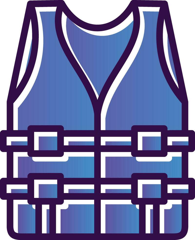 Life jacket Vector Icon Design