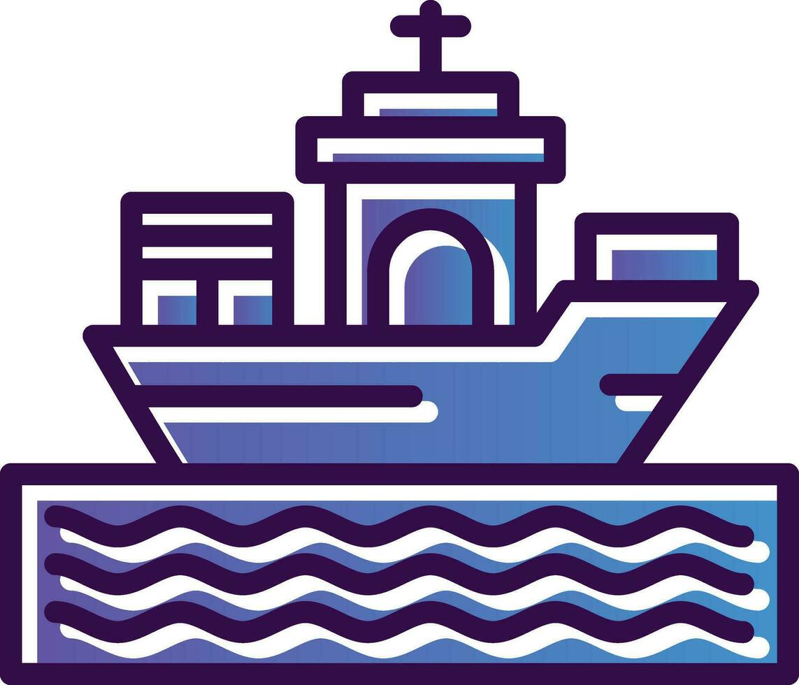 diseño de icono de vector de barco