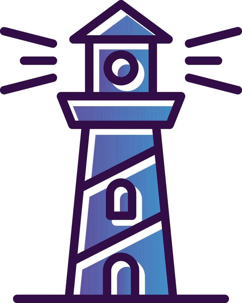 Lighthouse Vector Icon Design