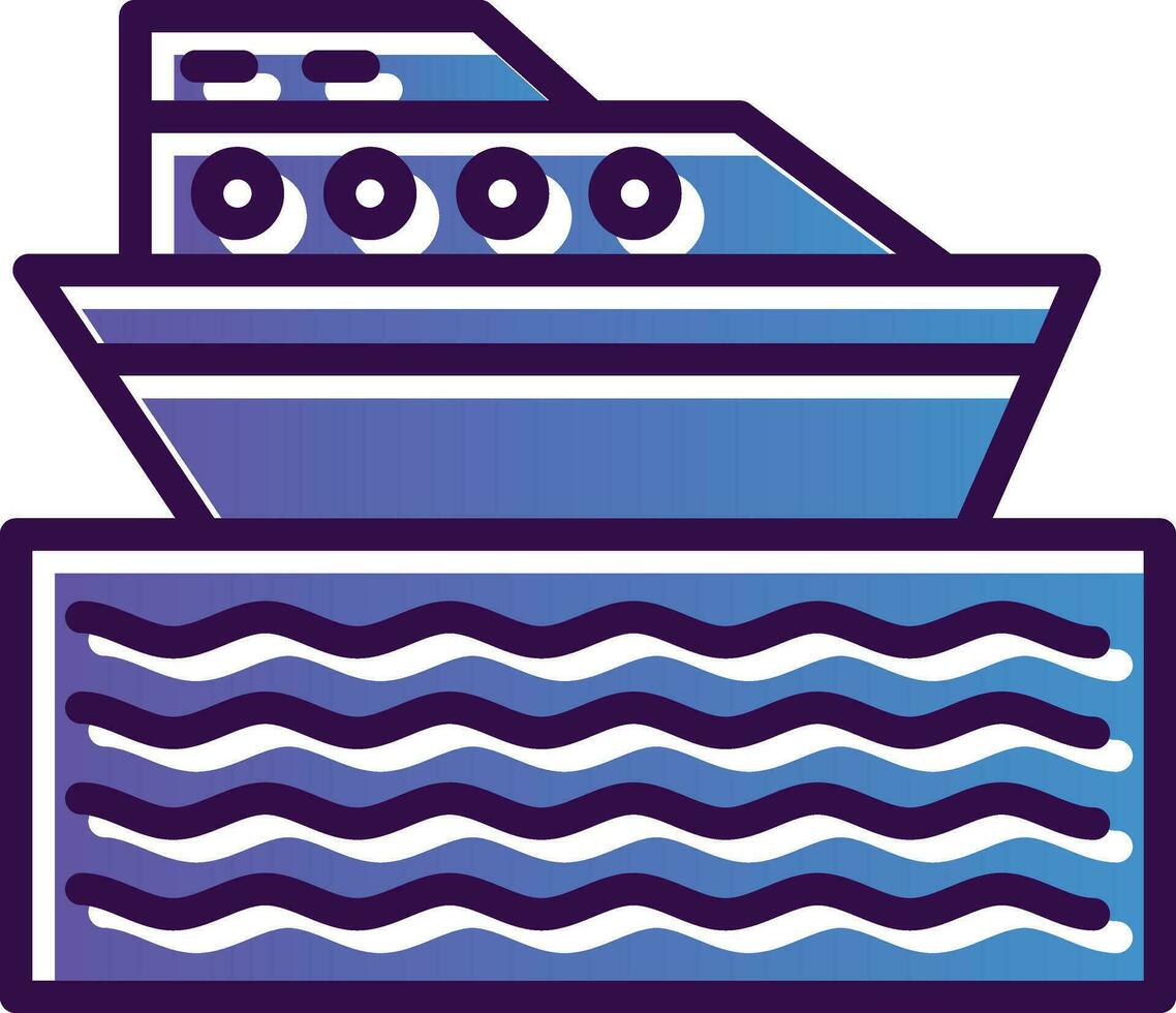 diseño de icono de vector de barco