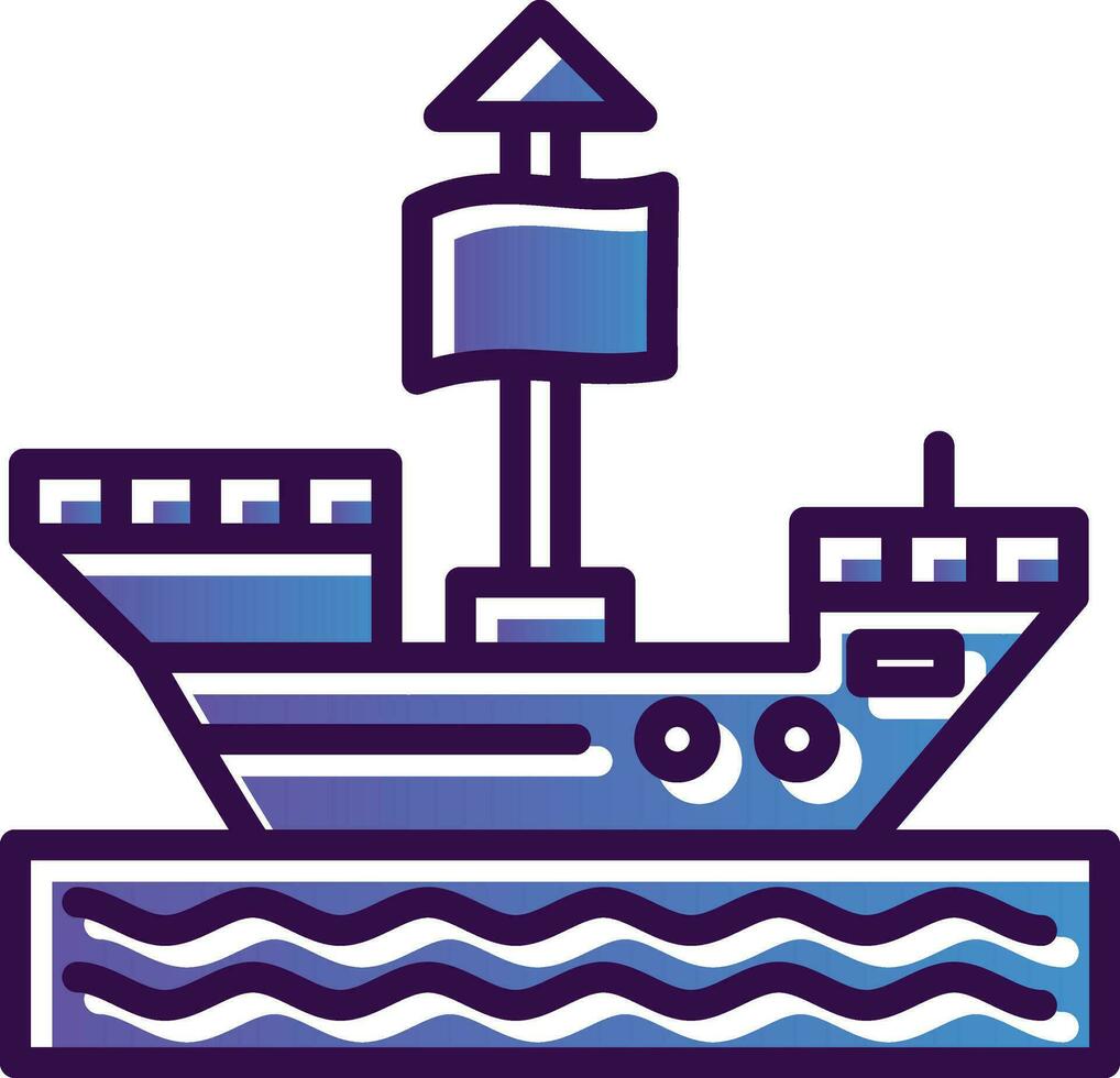 Pirate ship Vector Icon Design