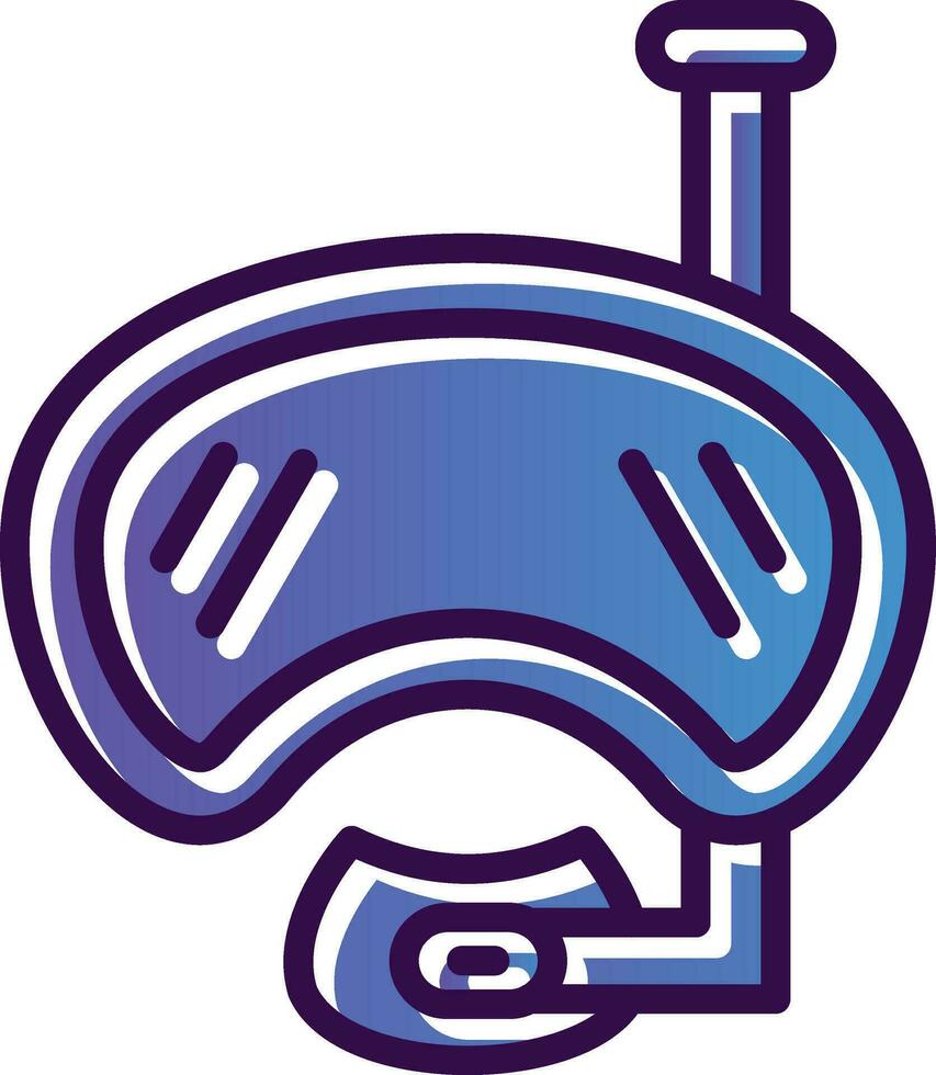 Diving mask Vector Icon Design