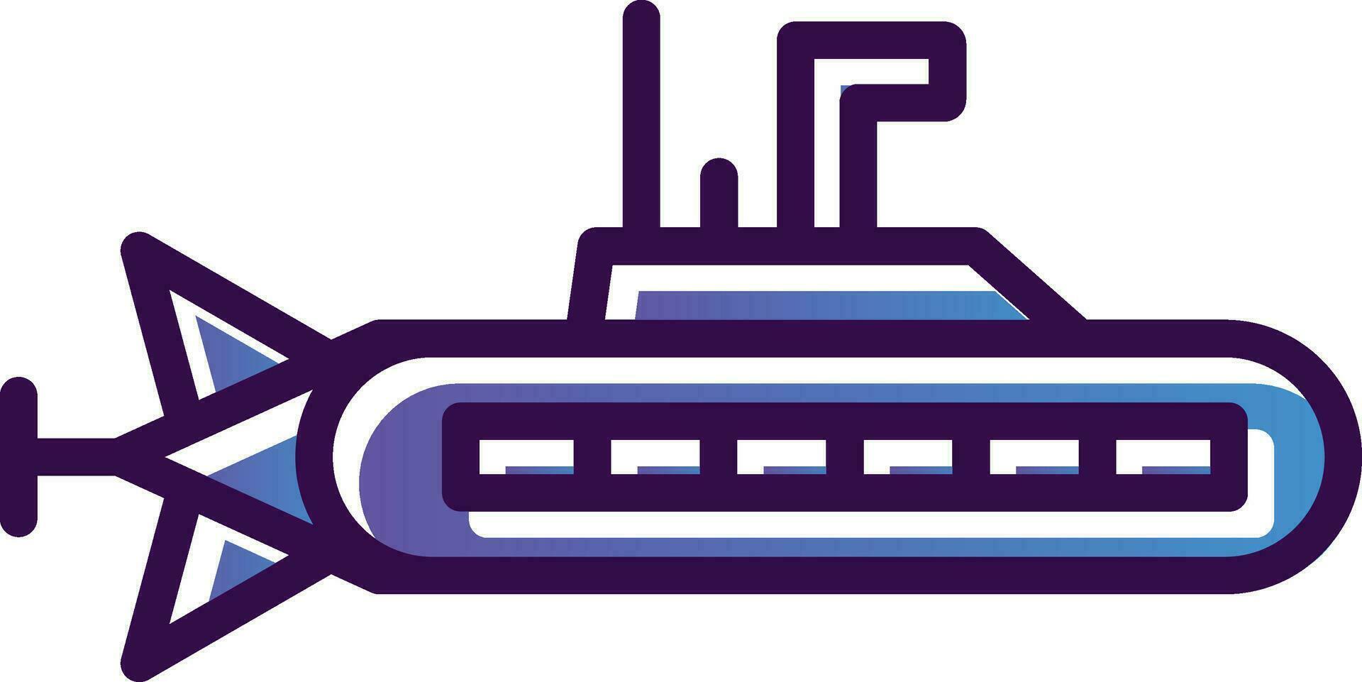 Submarine Vector Icon Design