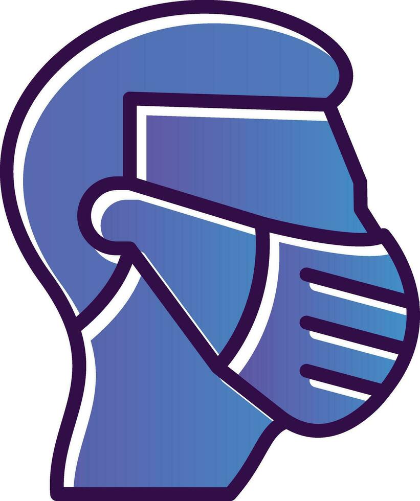 Face mask Vector Icon Design