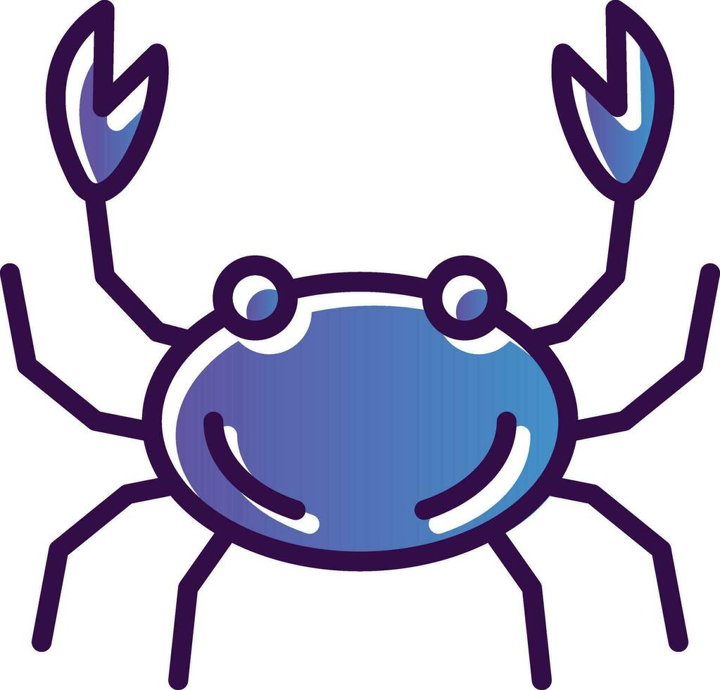 Crab Vector Icon Design