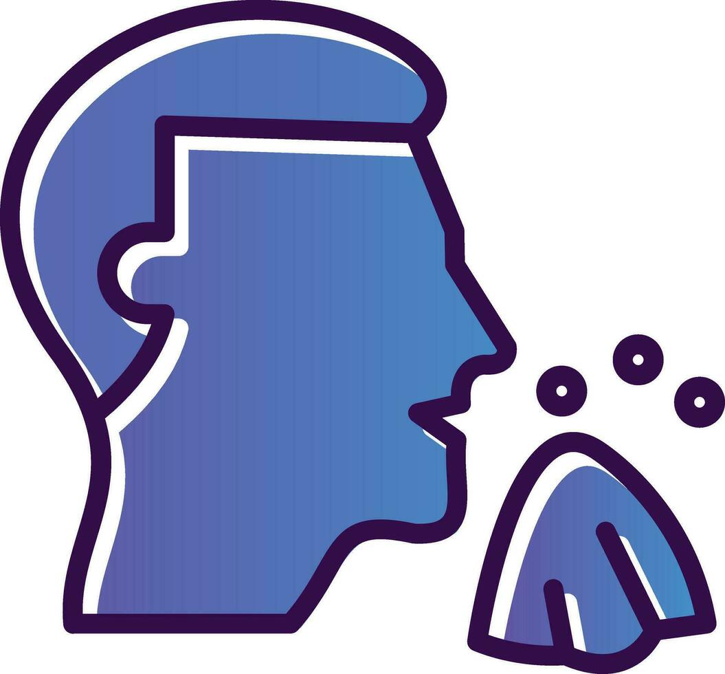 Sneeze Vector Icon Design