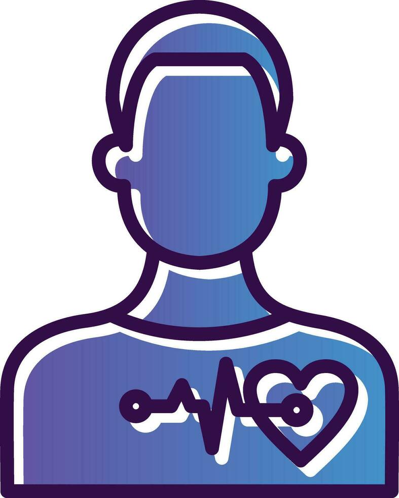 Cardiac arrest Vector Icon Design