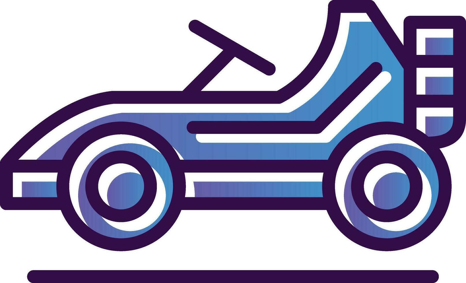 Vamos kart vector icono diseño