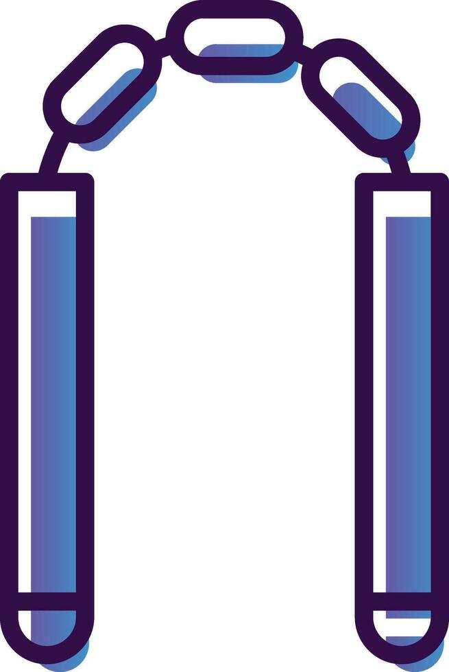 Nunchaku Vector Icon Design