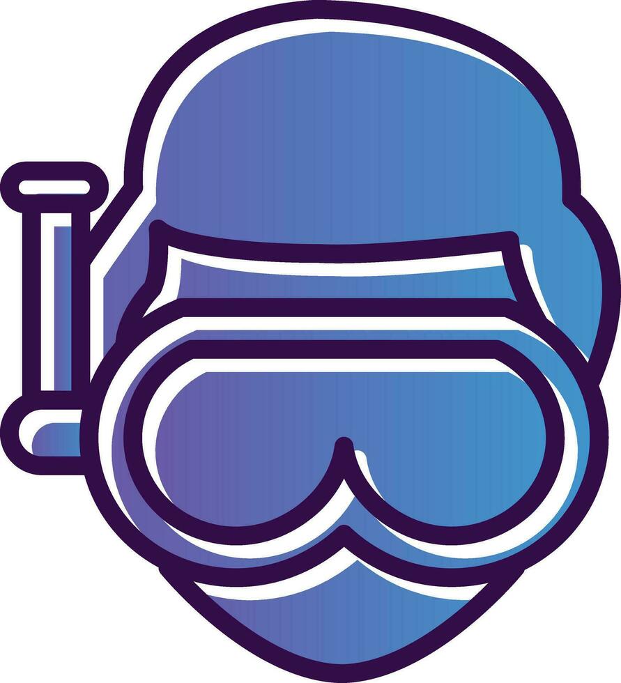 diseño de icono de vector de buceo