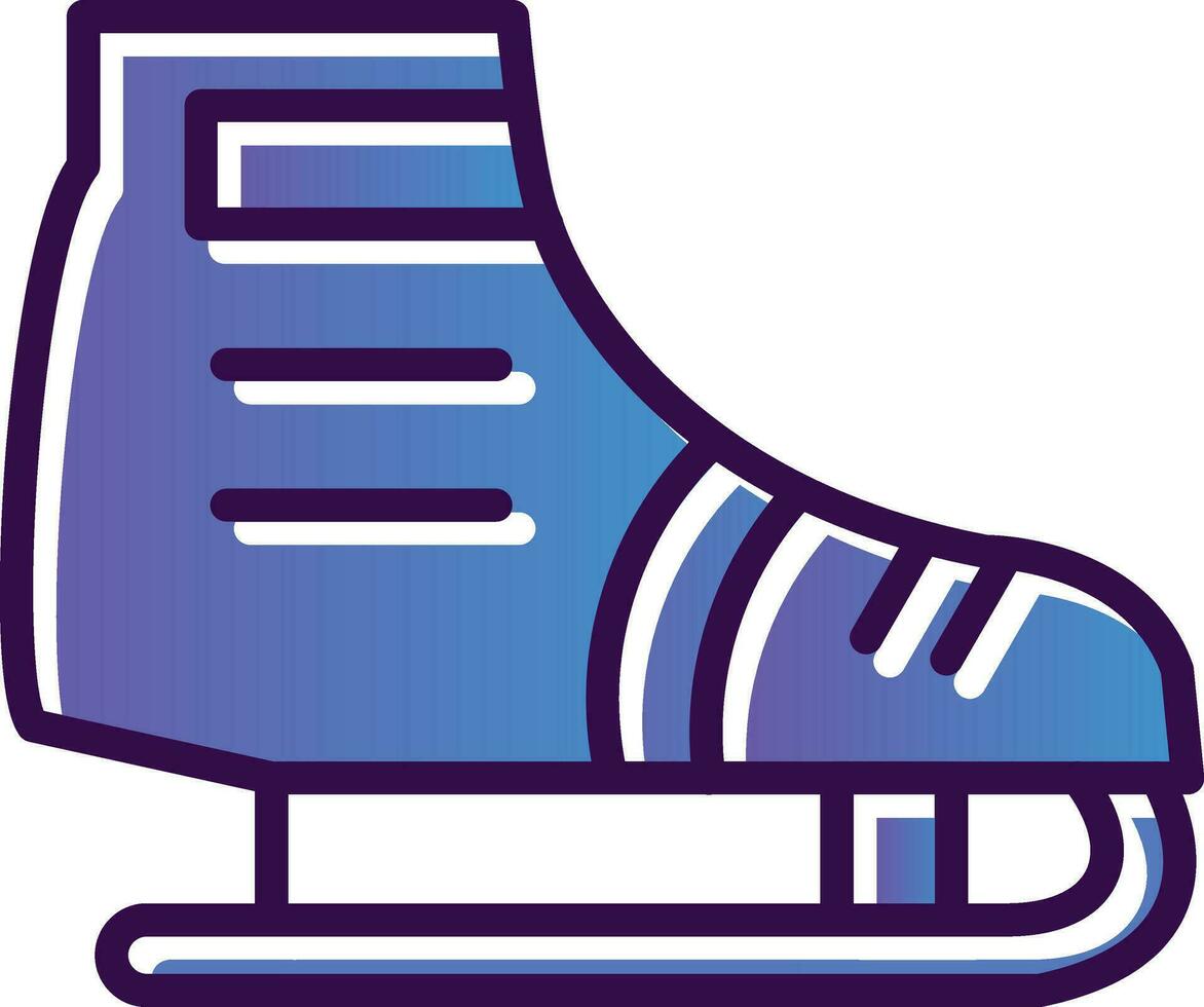 diseño de icono de vector de patinaje sobre hielo