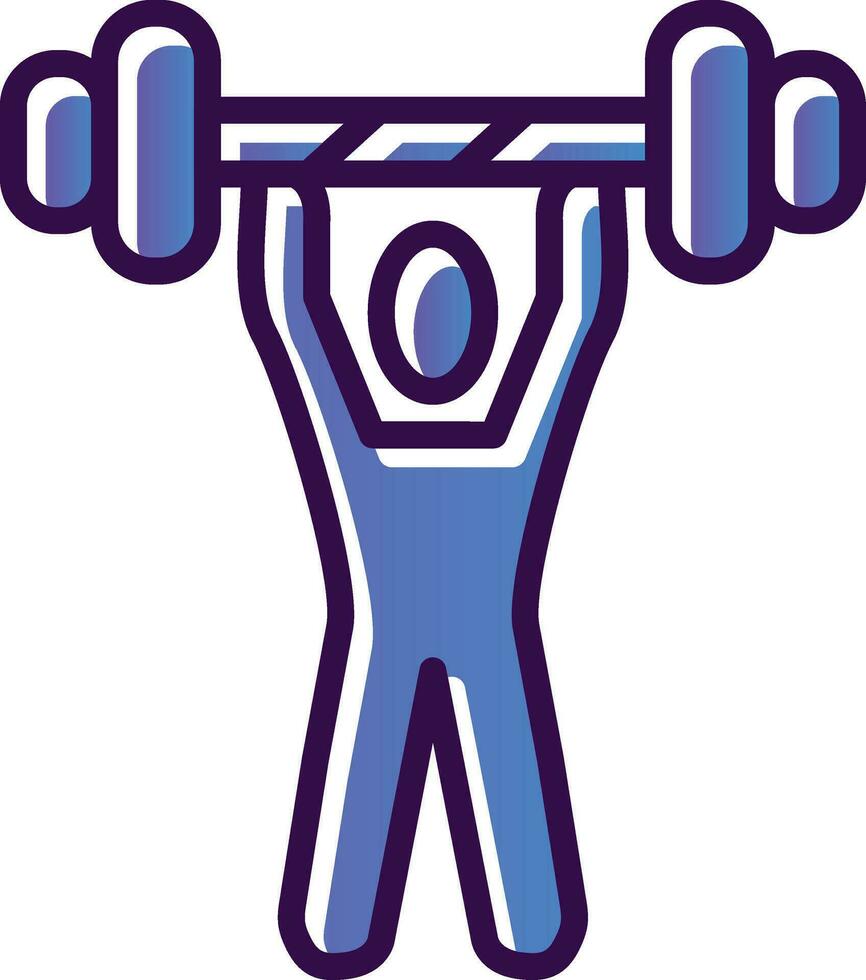 Weightlifting Vector Icon Design