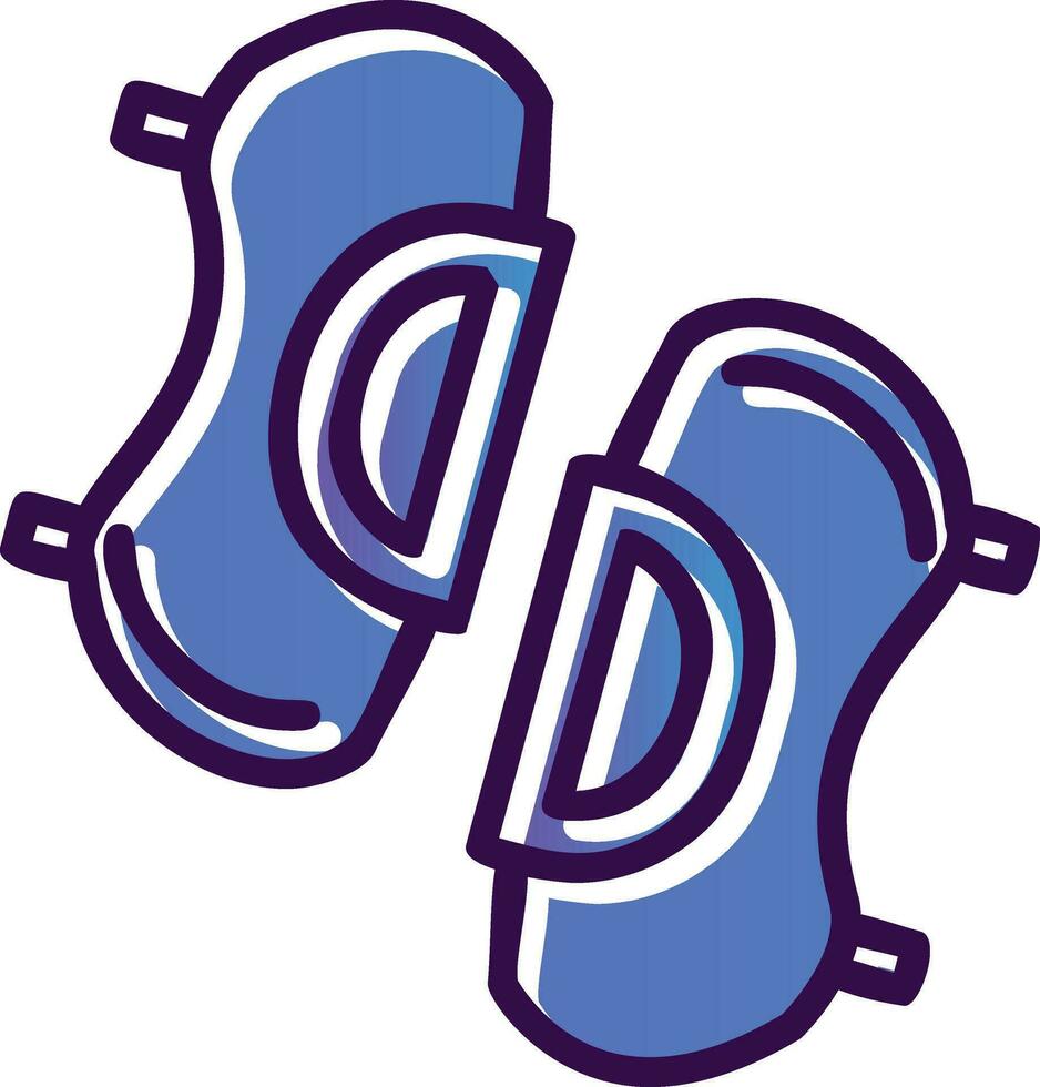 Knee pads Vector Icon Design